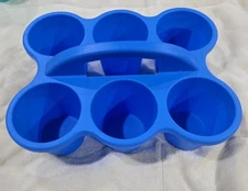  CUP CADDY 6 HOLES CARRIER  PORTABLE DRINK HOLDER (BLUE(2), GREEN & PURPLE)
