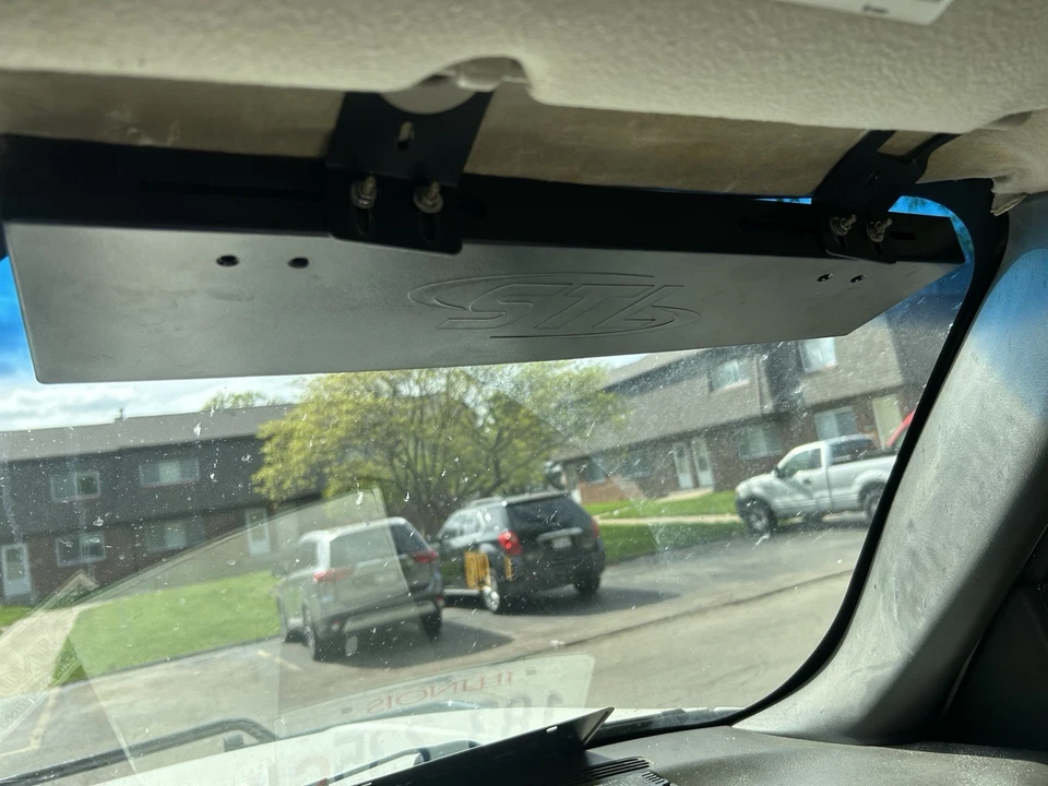 Luces de visera Stl azul sobre azul tiene desmontes y una barra de caja de interruptores estaba cableada Foto 4 de 4