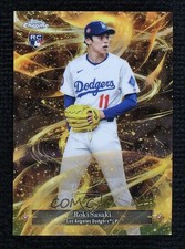 2025 Topps Gilded Collection Gold Storm 2/25 Roki Sasaki #GS-15 tw0