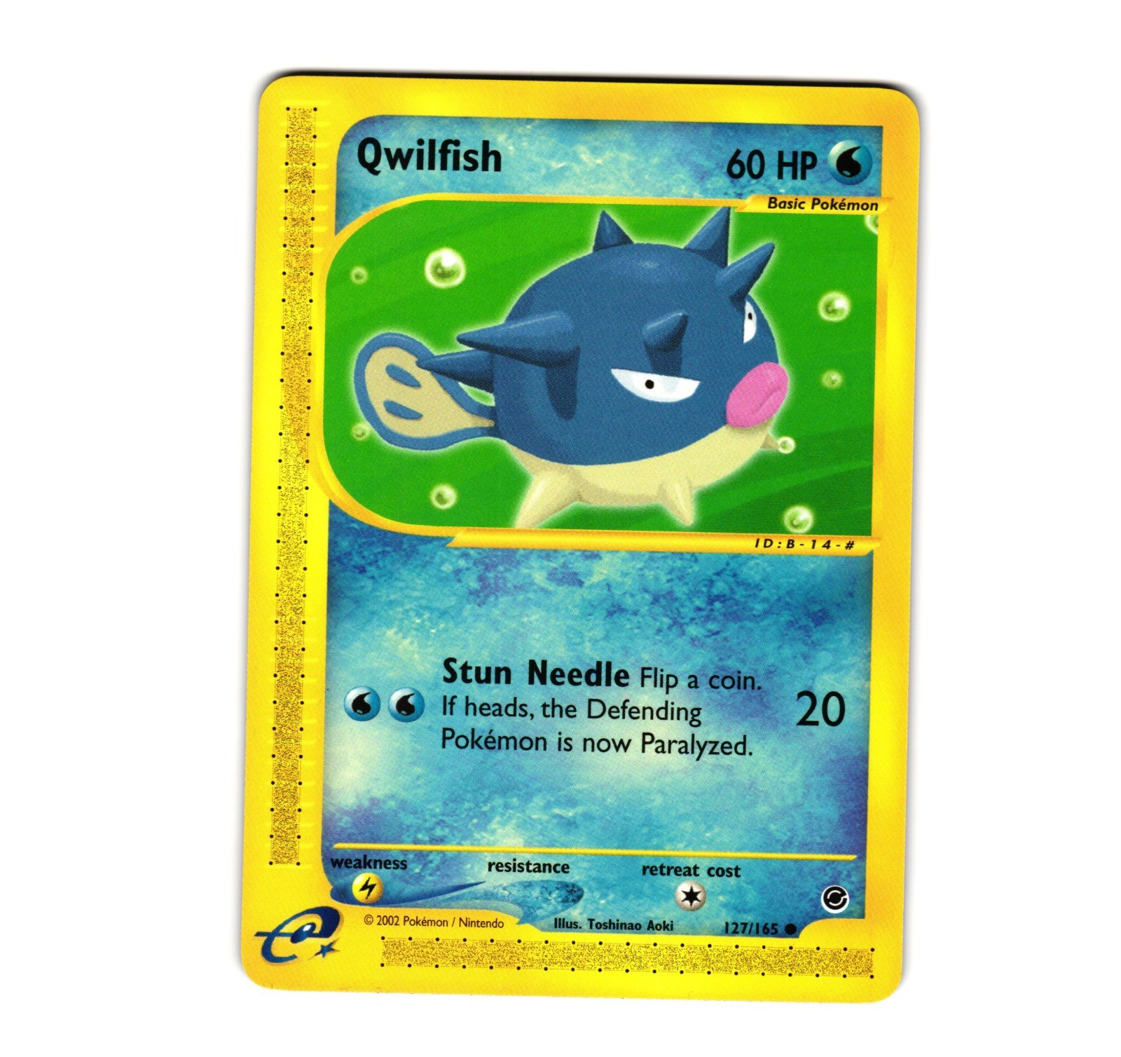 Pokemon Qwilfish 127/165 Expedition Common NM
