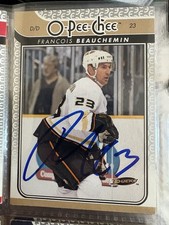 Francois Beauchemin Signed 2009/10 OPC O-PEE-CHEE Auto Card Wow!