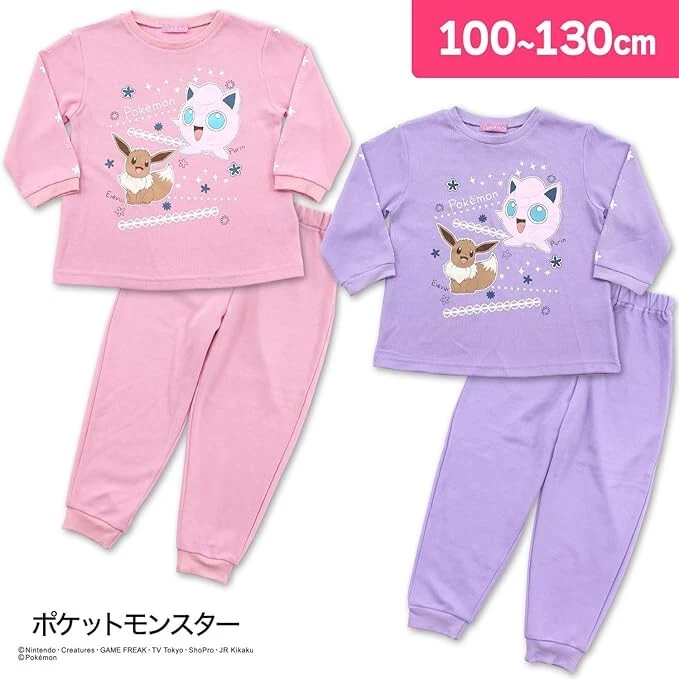 Takara Tomy Arts Pokemon 睡衣套装粉色 130 厘米 L:51.2 英寸 — 第 2/4 张图片