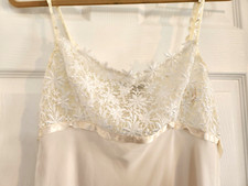 Delicates Sz M Ivory Interlude Nightgown Vintage Lace Chiffon Bridal New w/tags