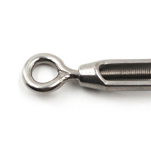 Gancio/Occhio Rigging Vite Acciaio Inox Fibbia Girevole Corpo Aperto Filo Corda Tensionatore - Foto 4 di 10
