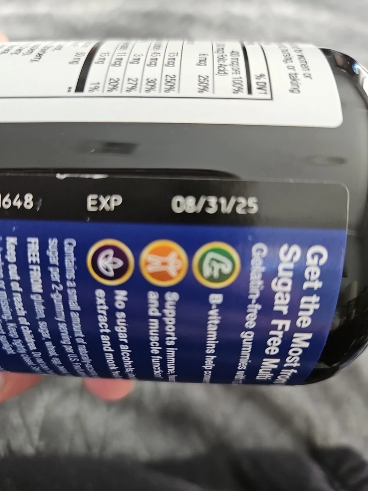 Zero Sugar Nature's Way Alive! Gomitas multivitamínicas gomosas para hombre selladas 8/2025 Foto 4 de 4