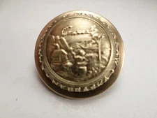 Vintage Nebraska State Seal Uniform Brass Button Pettibone MFG Co