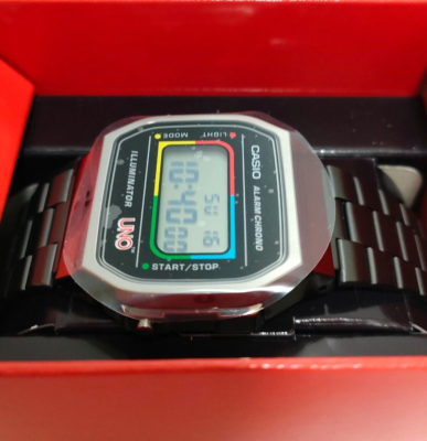 CASIO A168WEUC-1AJR UNO Collaboration Model Wild Card Unisex Resin