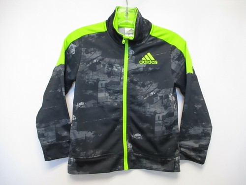 ADIDAS Boys Gray Print Neon Green Long 
