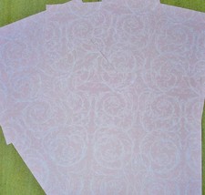 Lot 41 Anna Griffin 5 Sheets 12"x 12" Designer Paper Pink Espalier ag137