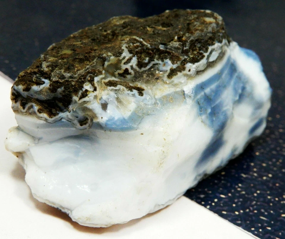 Rare Striking 292 Cts 100 %Natural Ethiopia White Line Opal Rough & gift added — 第 2/4 张图片