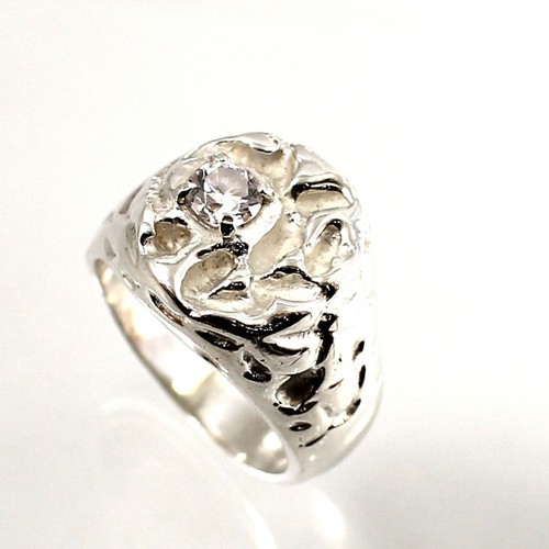 Solid Sterling Silver .925 Cubic Zirconia Solitaire Ring TPJ - 第 3/8 張圖片