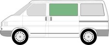 VW T4 Transporter 90-03 JK Front Side Fixed Window Privacy Tint Nearside/Left