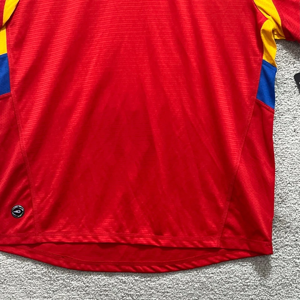 Mitre Shirt Men's Large Red Spain Espana Soccer Jersey Cool Fit Short Sleeves - Image 4 of 4