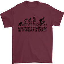 Evolution of Cycling Cyclist Bicycle Funny Mens T-Shirt 100 Cotton