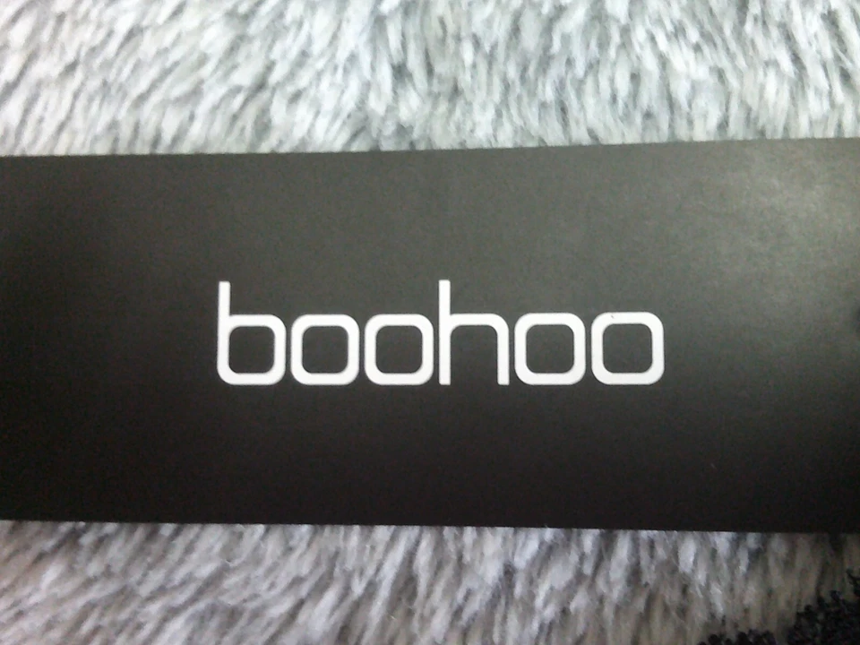 BNWT BOOHOO Bonito Negro Tanga Calzoncillos Pantalones Talla Mediana Muy Lindo Foto 4 de 4