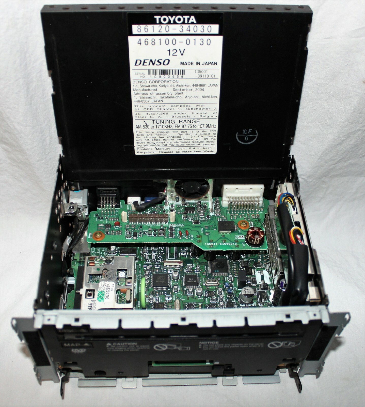 04-07 Toyota Sequoia Sienna Tundra E7006 NAVIGATION 86120-34030 Circuit ...