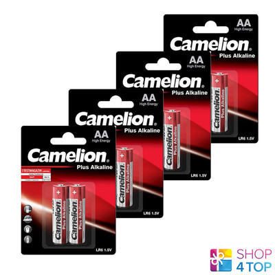 8 Camelion AA Plus Alkaline Batteries LR06 MN1500 AM3 E91 1.5V 2BL EXP 2027 New
