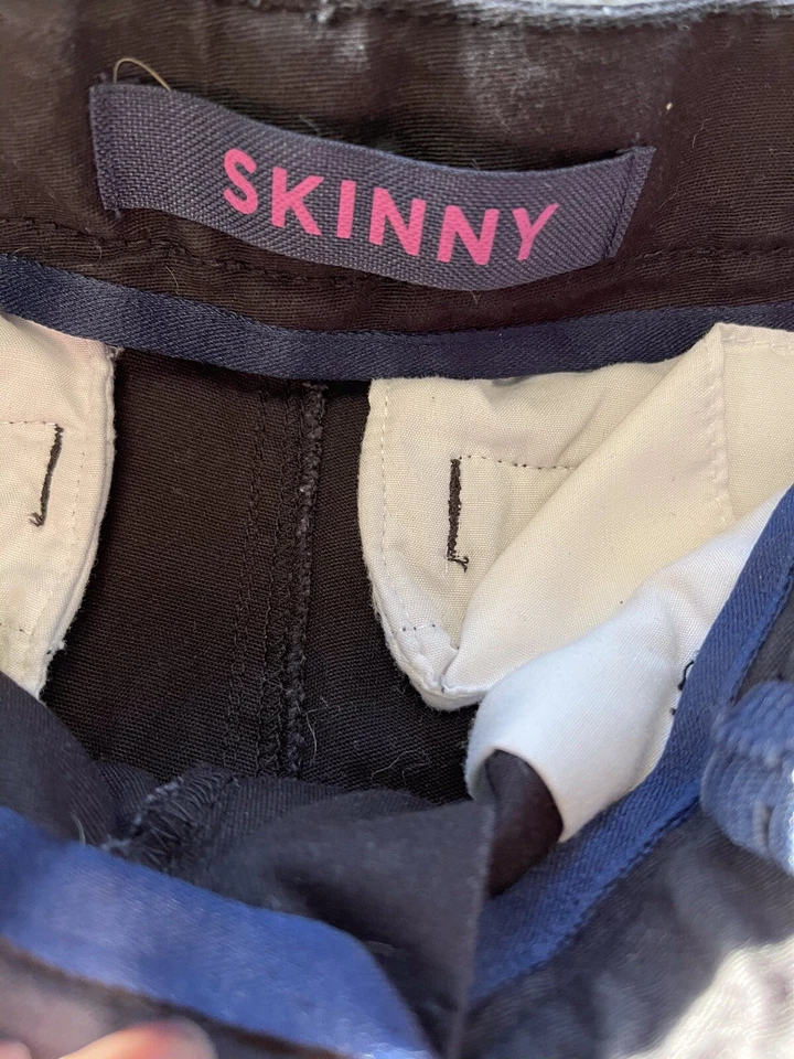 Girls French Toast Black Stretch Pants/Jeans - Size 7 - Image 3 of 4