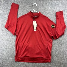 Cutter & Buck Drytec Mens Pullover Shirt Large 1/4 Zip Long Sleeve Logo New