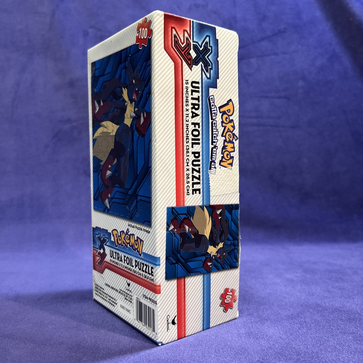 Pokemon XY VS Series Lucario Ultra Foil 100 Pc Puzzle Used