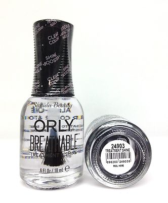 Orly BREATHABLE Treatment + Shine - All-In-One Clear Color & Top Coat 0.6oz