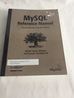 MySQL Reference Manual [1st Edition] 2002 | eBay