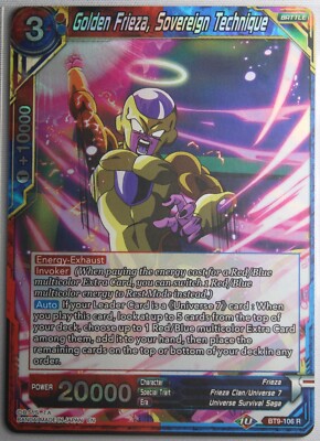 Golden Frieza, Sovereign Technique BT9-106 R Holo/ Foil NEW Universal Onslaught