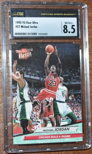 1992-93 Fleer Ultra #27 Michael Jordan - Chicago Bulls - CSG 8.5 NM/Mint+
