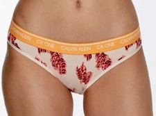 CALVIN KLEIN CK One Cotton Coral Corsage Bikini Panty NEW Womens Sz XS 4 S 5 L 7