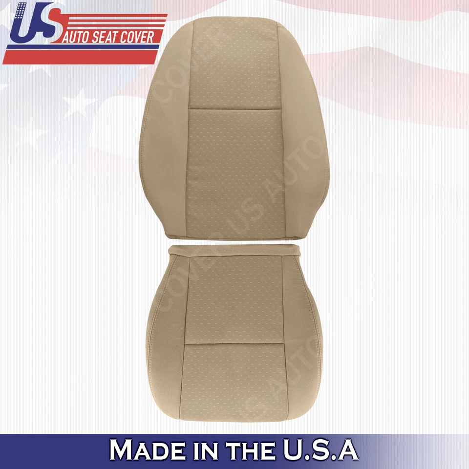 2009 2010 2011 2012 2013 2014 Chevy Silverado Driver Passenger Cloth Covers Tan - Image 4 of 4
