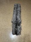 LILLY E VIOLETTA FUR SCARF NWTGS SALT/ PEPPER GRAY 11X54 — photo 1