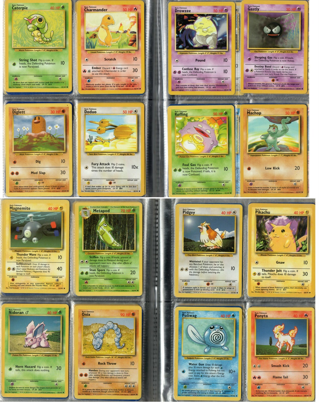 Pokemon Card Base Set Complete 102/102 Charizard Blastoise Venusaur Light  Play | eBay