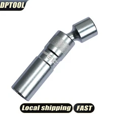 14/16MM Thin Wall Magnetic Swivel Spark Plug Socket 12-Point Removal Tools USA