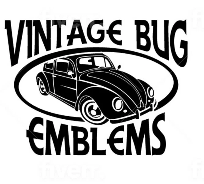 Алюминиевая эмблема 1600cc VW Beetle - Изображение 2 из 2