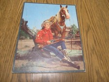 GENE AUTRY INLAID TRAY PUZZLE 1950