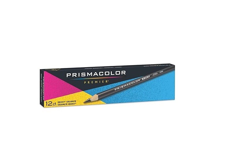 Prismacolor Ebony Graphite Pencils, Black Drawing Pencil Set | 12 Count Pencils