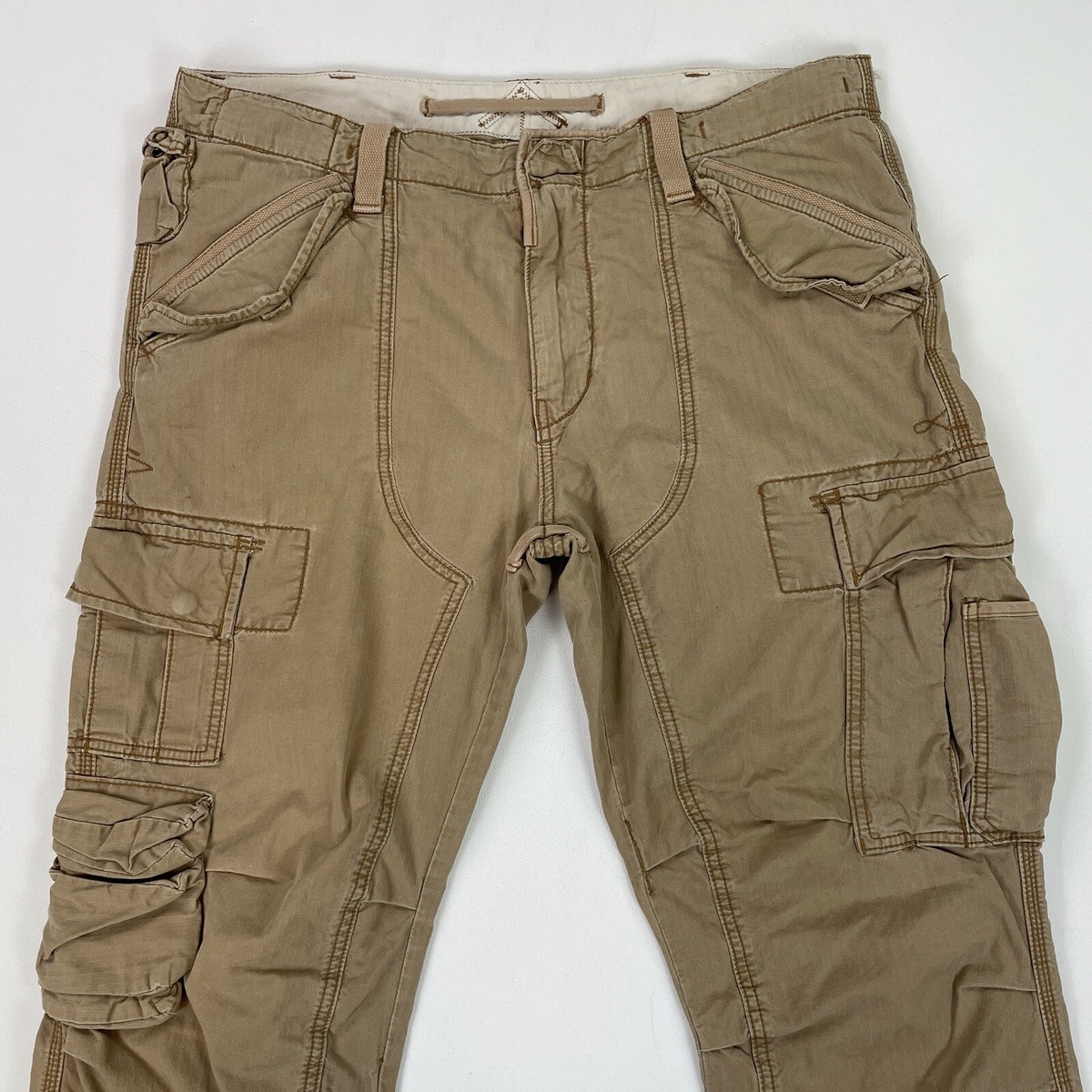 Polo Ralph Lauren (38x30 Slim Fit) RL-067 Military Khaki Tactical Cargo  Pants | eBay