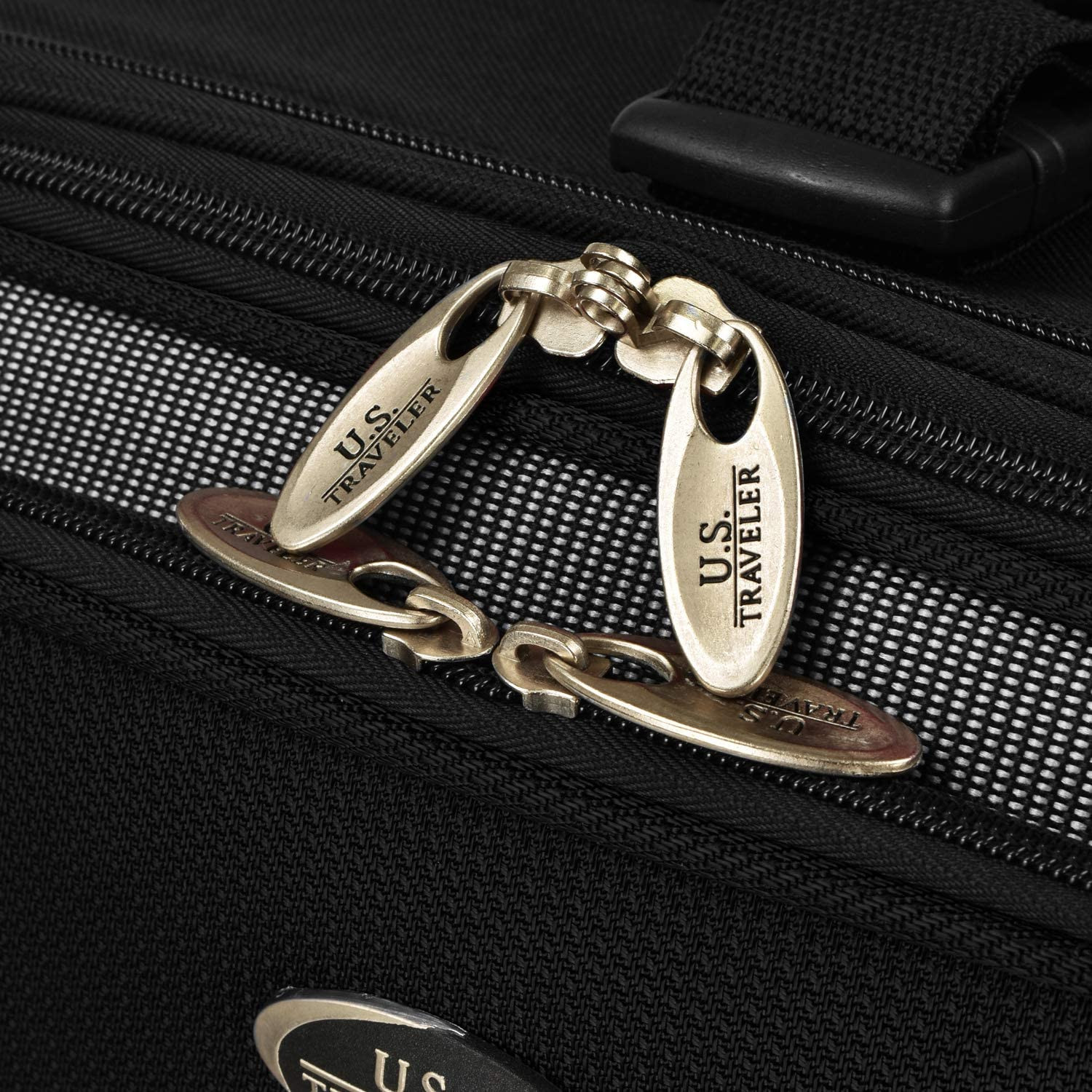 New Yorker Lightweight Softside Expandable Travel Rolling Luggage, Black/Grey, 4