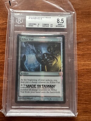 MTG　foil 霊気の薬瓶　4枚セットftv from vault relic MTG FTV From The Vault Relics AETHER VIAL Foil NM/MT+ Graded 8.5
