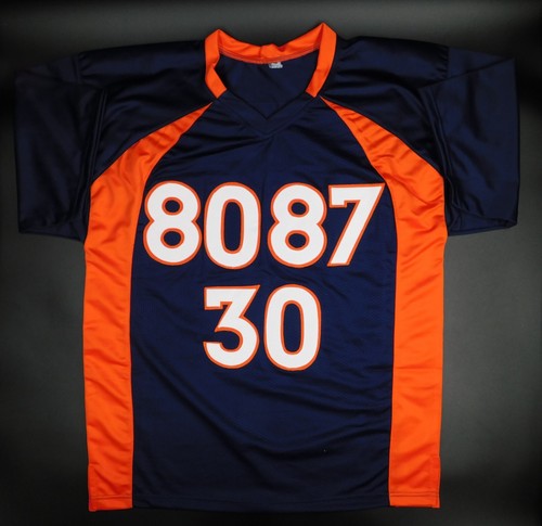 Terrell Davis McCaffrey Smith Multi Signed Broncos SB Champs Blue Jersey JSA COA - Picture 4 of 4