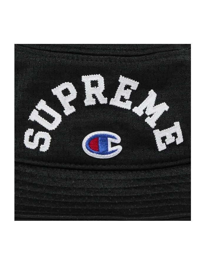 Supreme x Champion Mesh Crusher Bucket Hat Black Size S/M | eBay