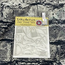 Inky Antics FABULOUS FLOWERS Clear Cling Stamp Set 11102SC