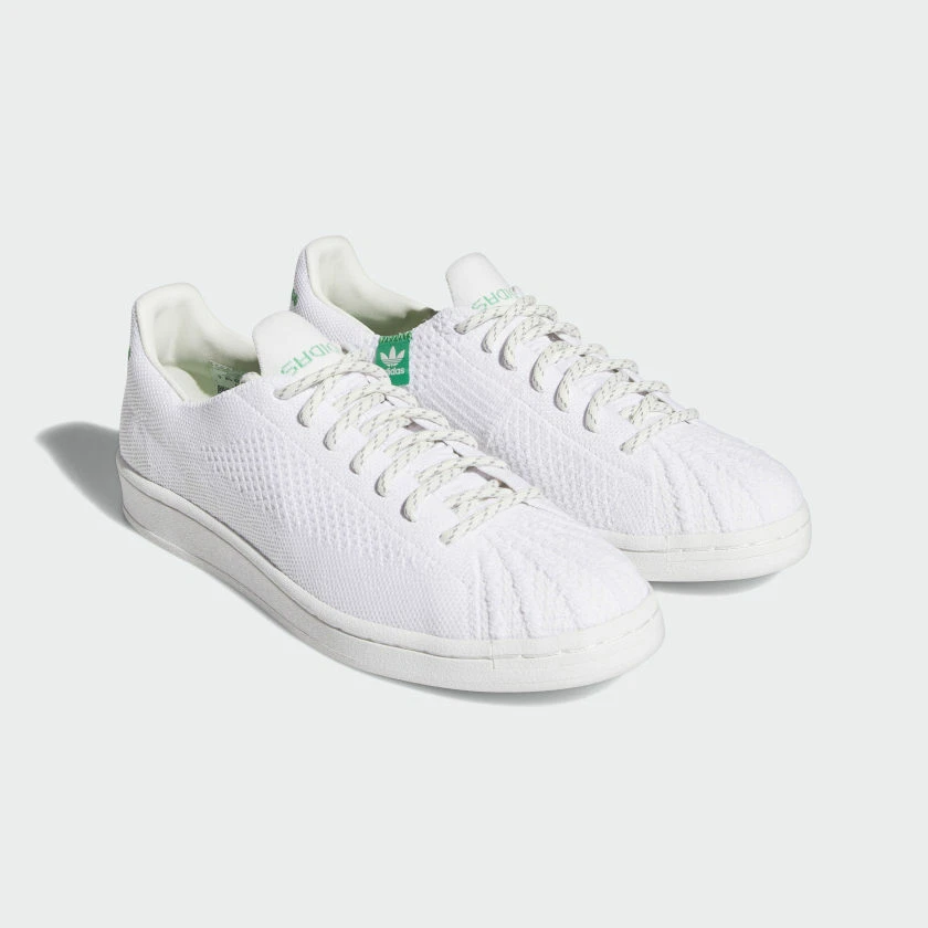 Adidas originals superstar store primeknit mens white