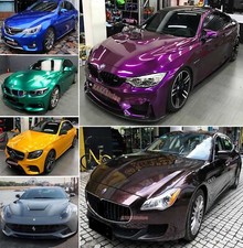 Full Car Wrap Metal Pearl Glossy Sparkle Chrome Vinyl Film Sticker Air Free Us