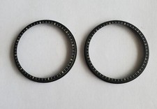 Lot of Two Bulova Accutron Black Calibrated Reflector Rings R558 for Model 640