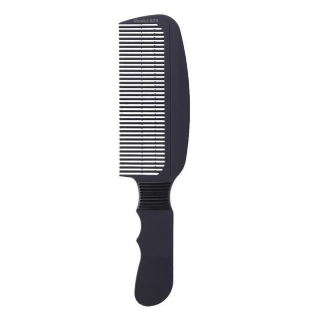 Carbon Fiber Anti-Static 3D Hairdressing Comb Barber Haircut Brush (Black)