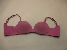 MAIDENFORM Size S Womens Burgundy Lined Wireless Back Closure Bralette Bra 7J