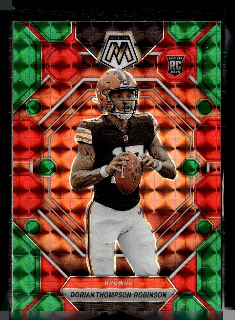2023 MOSAIC CHOICE RED GREEN ROOKIE 316 Dorian Thompson-Robinson, Browns