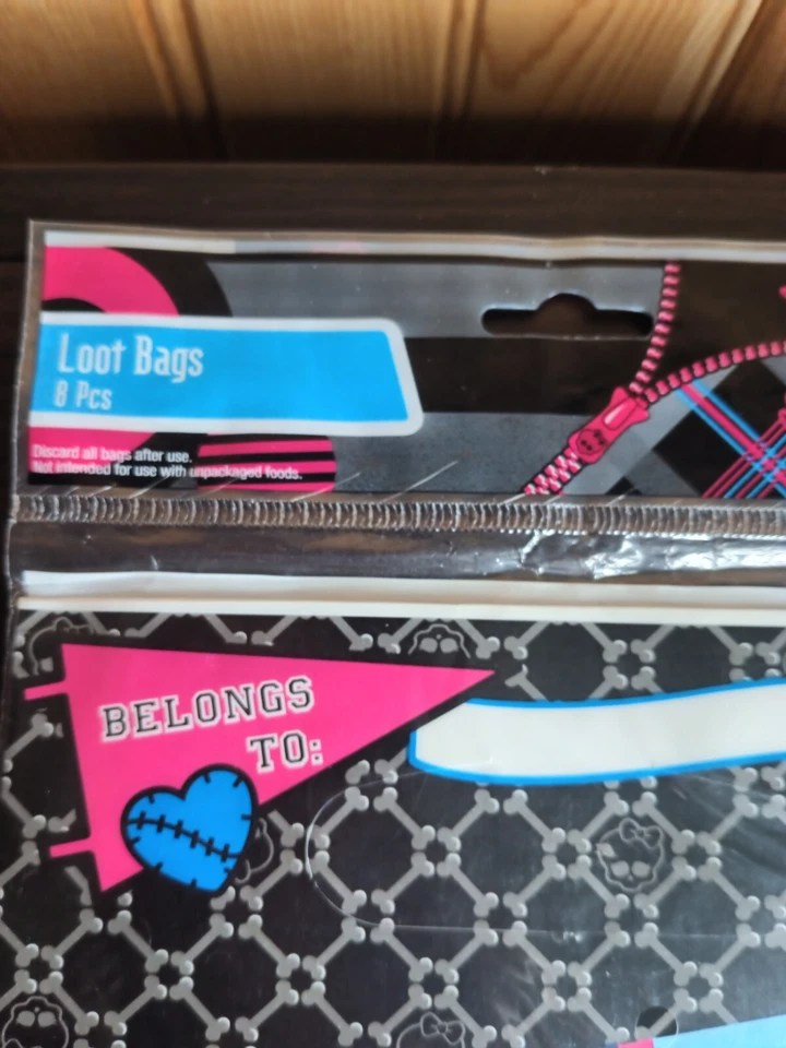 Bolsas de botín de fiesta Monster High 8 unidades 2011 Mattel  Foto 2 de 4