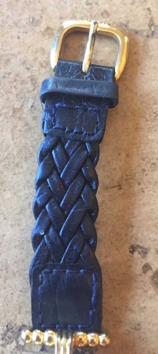 Women Fossil Authentic Vintage Watch Blue Breaded Band  display picture 2